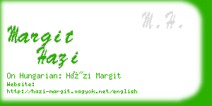 margit hazi business card